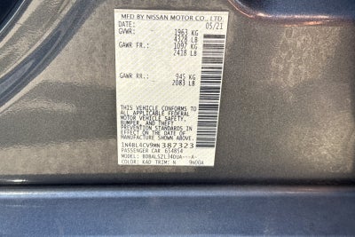 2021 Nissan Altima 2.5 SR