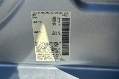 2023 Nissan Altima 2.5 SV