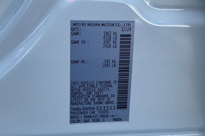 2025 Nissan Altima 2.5 SV