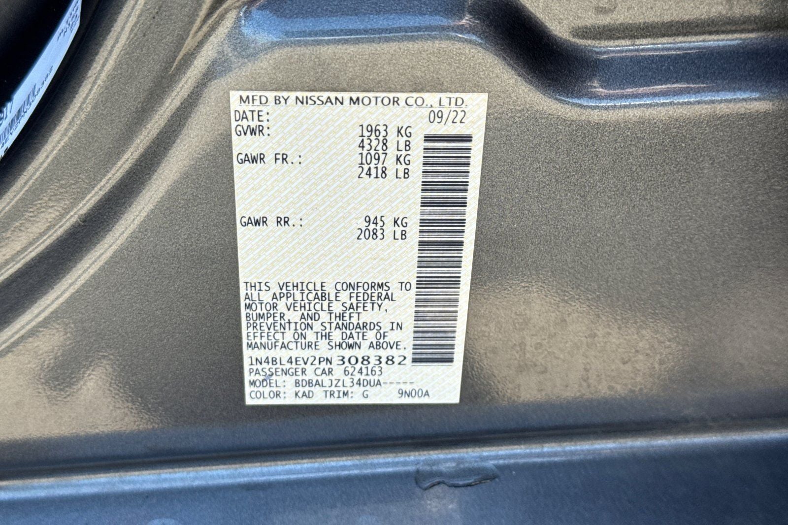 2023 Nissan Altima 2.5 SL