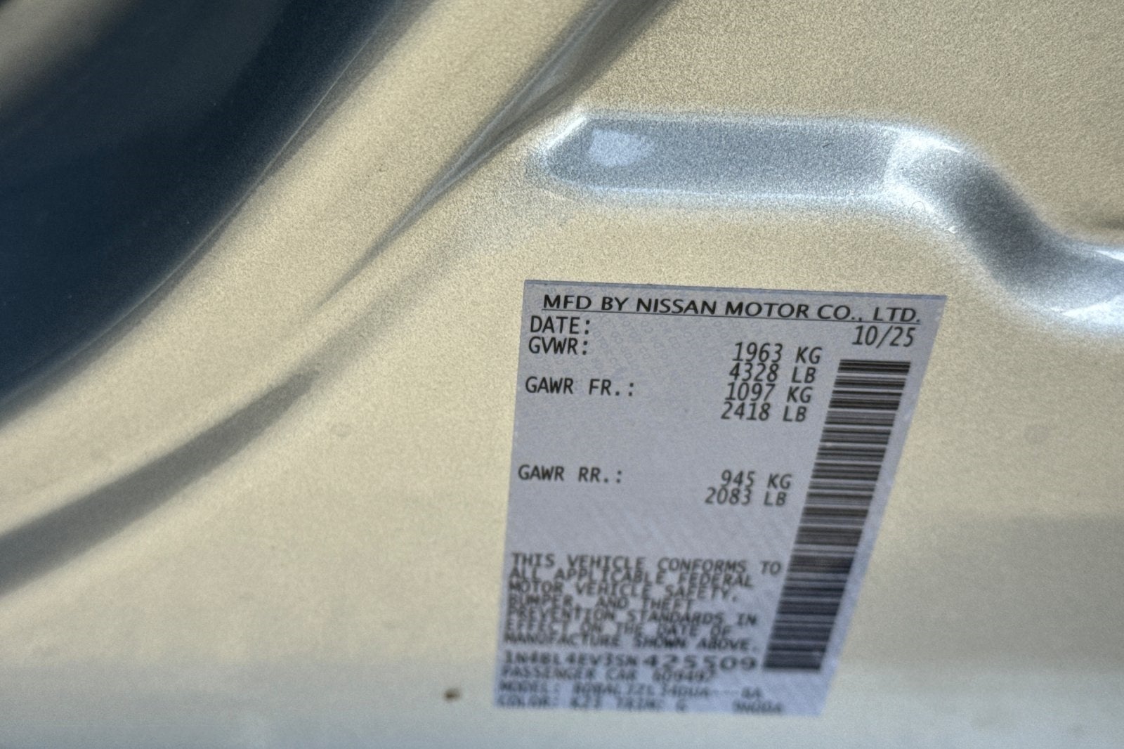 2025 Nissan Altima 2.5 SL