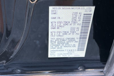 2019 Nissan Frontier SV