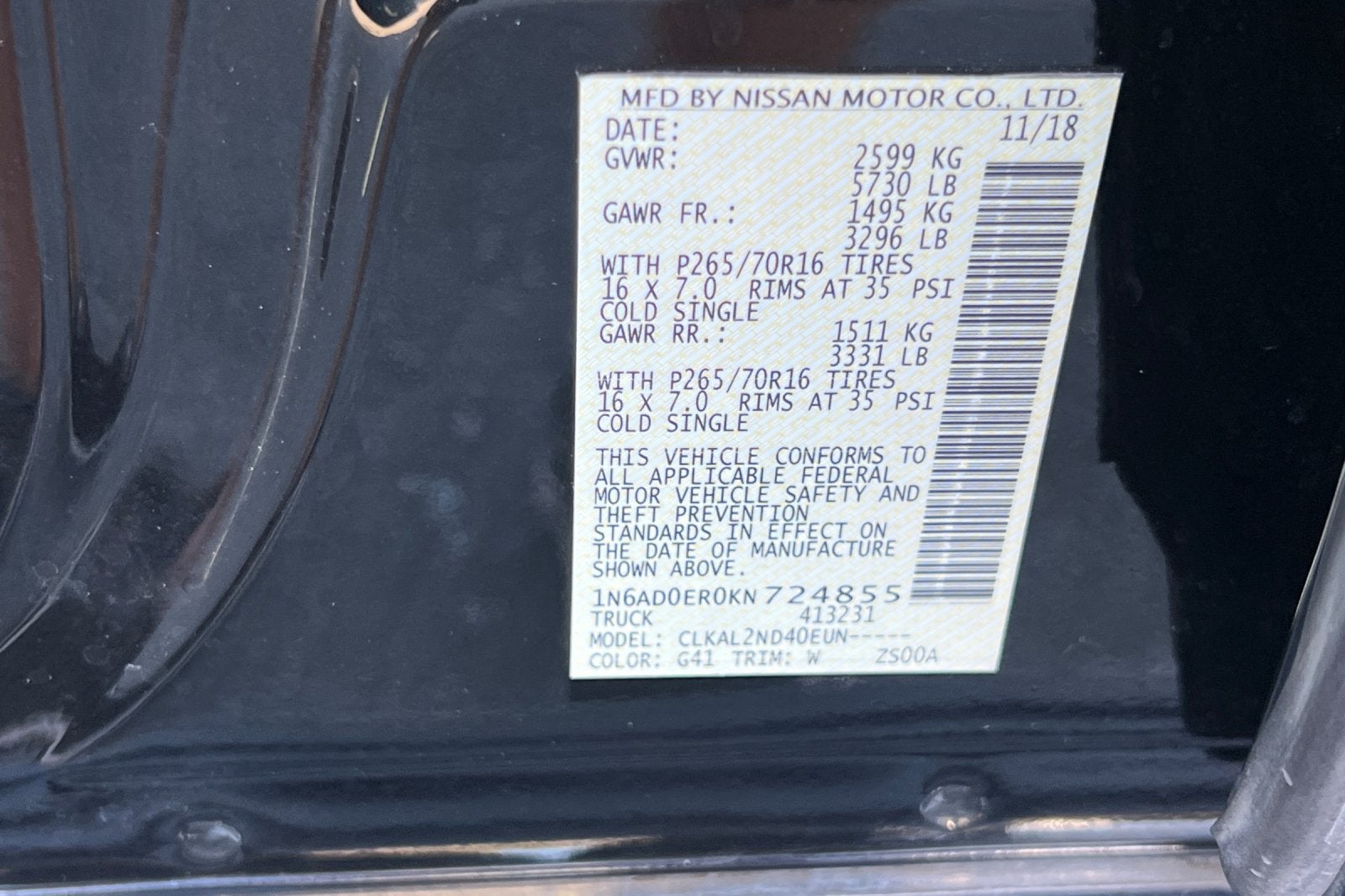 2019 Nissan Frontier SV