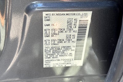 2021 Nissan Frontier SV