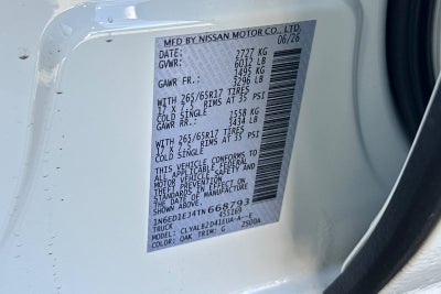 2026 Nissan Frontier SV