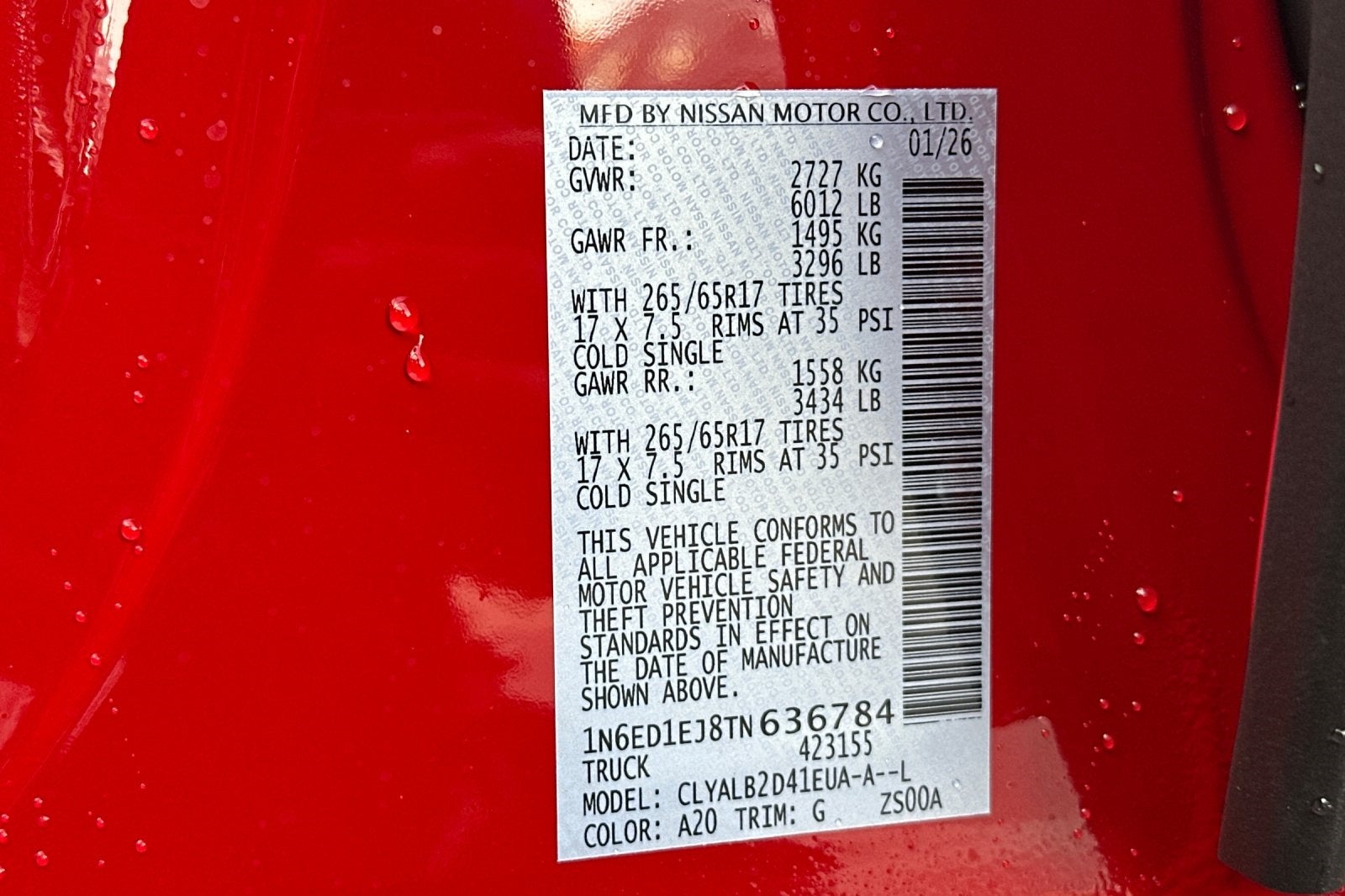 2026 Nissan Frontier SV