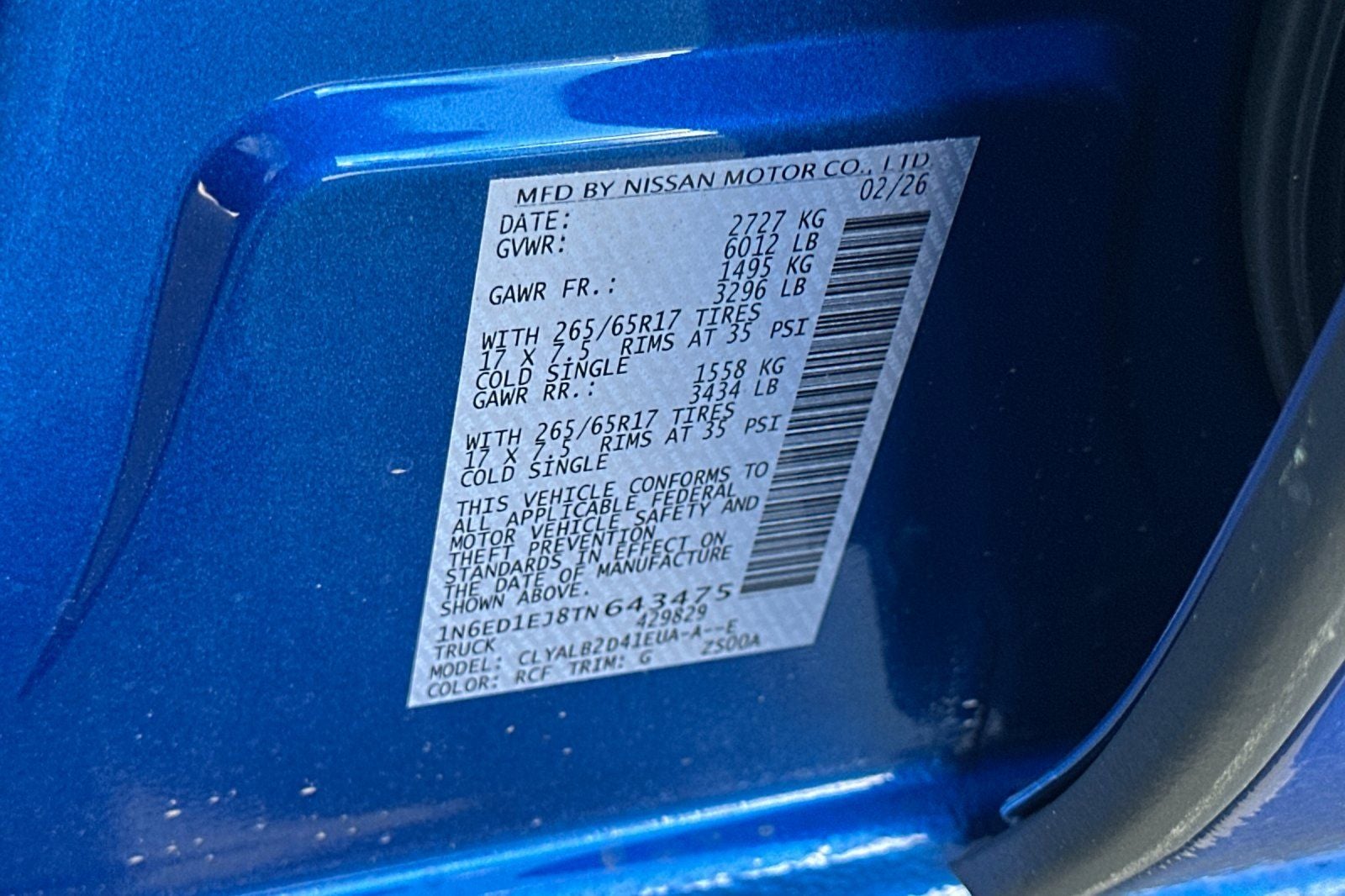 2026 Nissan Frontier SV