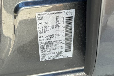2026 Nissan Frontier SV