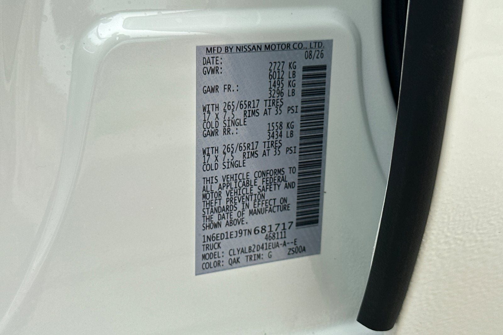 2026 Nissan Frontier SV