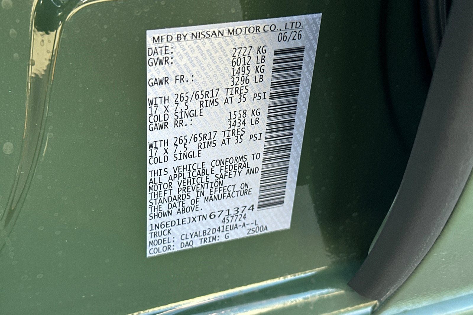 2026 Nissan Frontier SV