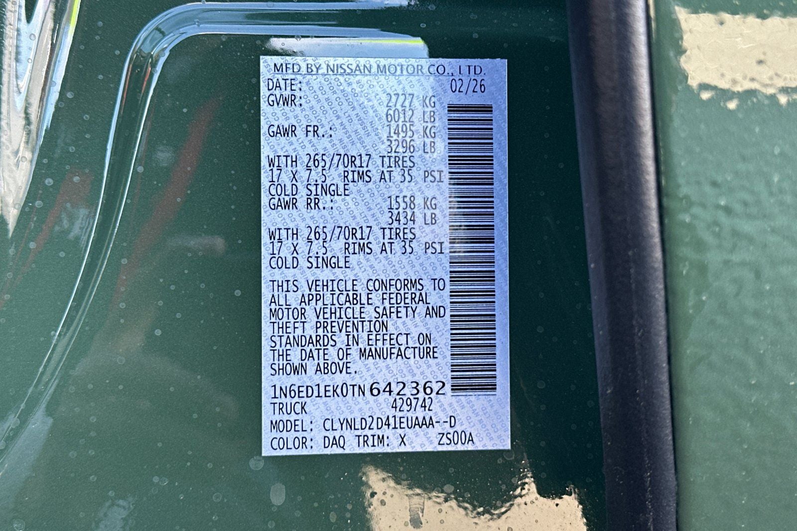 2026 Nissan Frontier PRO-4X