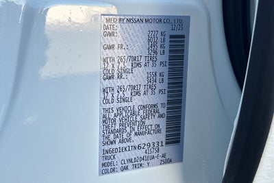 2026 Nissan Frontier PRO-4X