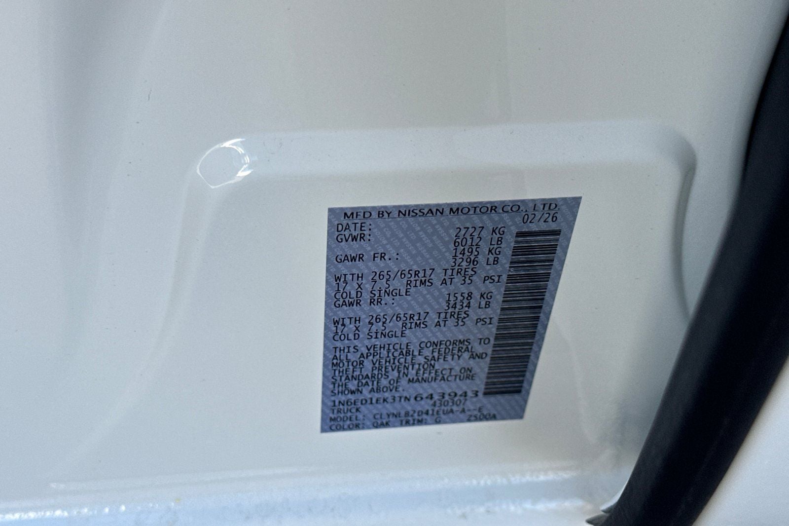 2026 Nissan Frontier SV