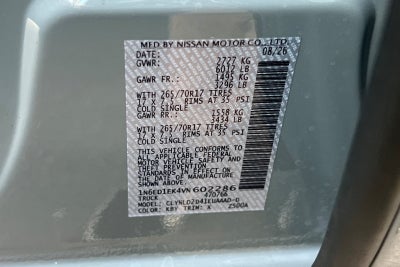 2027 Nissan Frontier PRO-4X