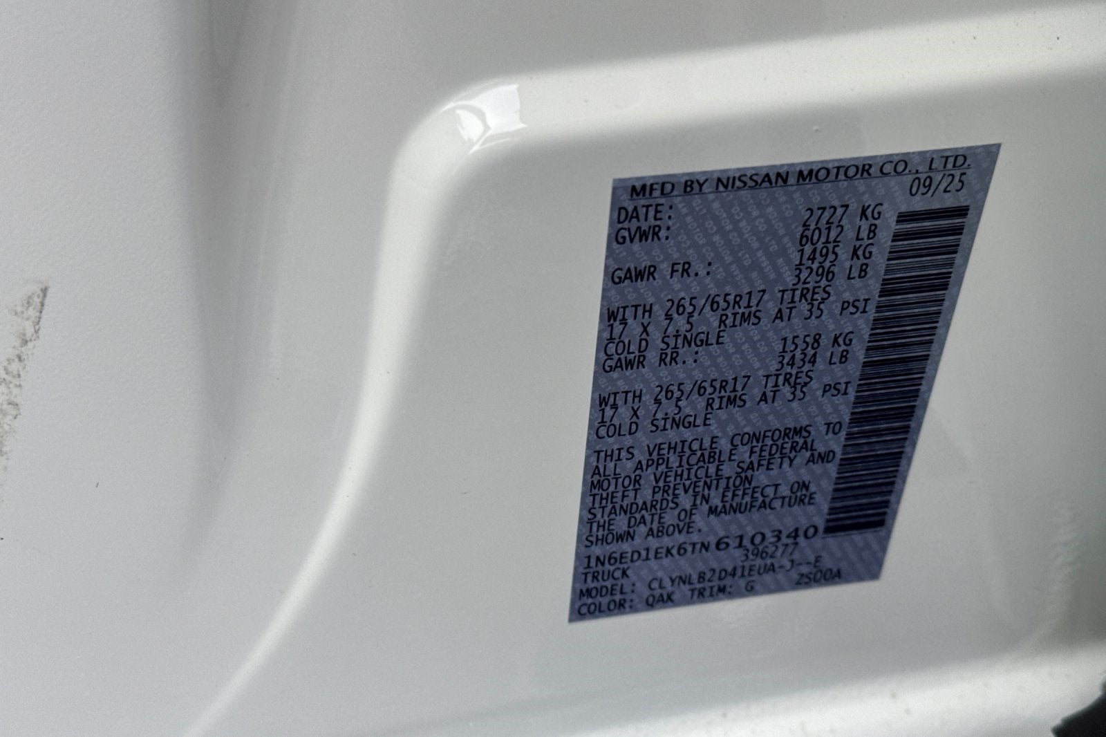 2026 Nissan Frontier SV