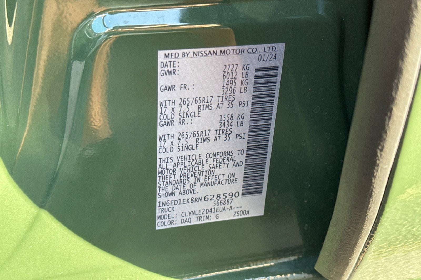 2024 Nissan Frontier SL