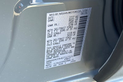 2026 Nissan Frontier PRO-4X