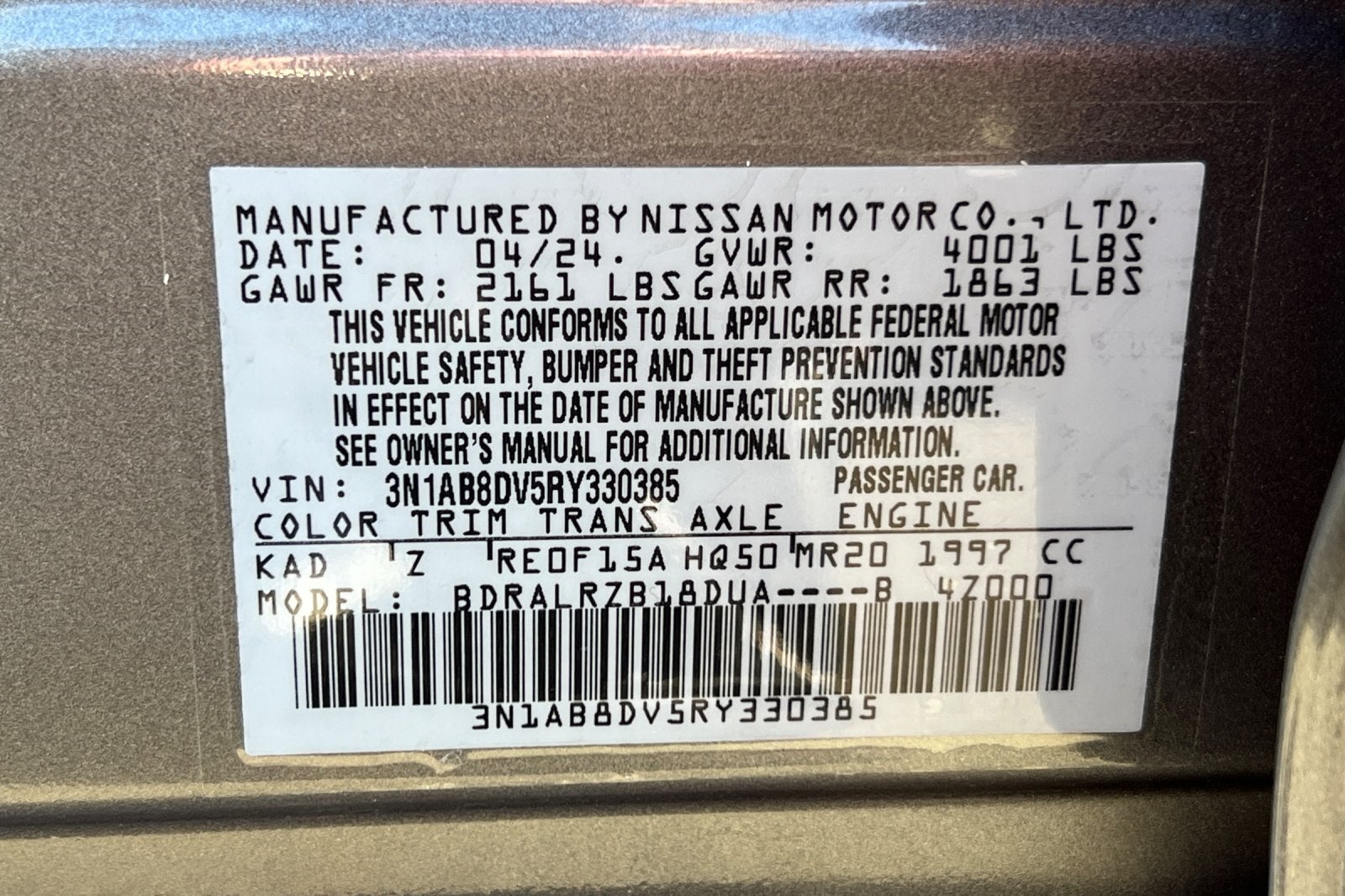 2024 Nissan Sentra SR