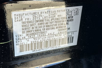 2026 Nissan Sentra SV