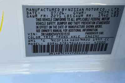2027 Nissan Sentra SV