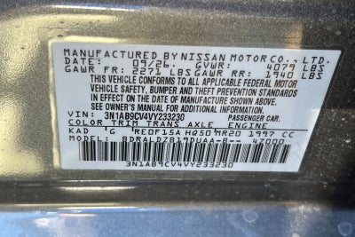 2027 Nissan Sentra SV