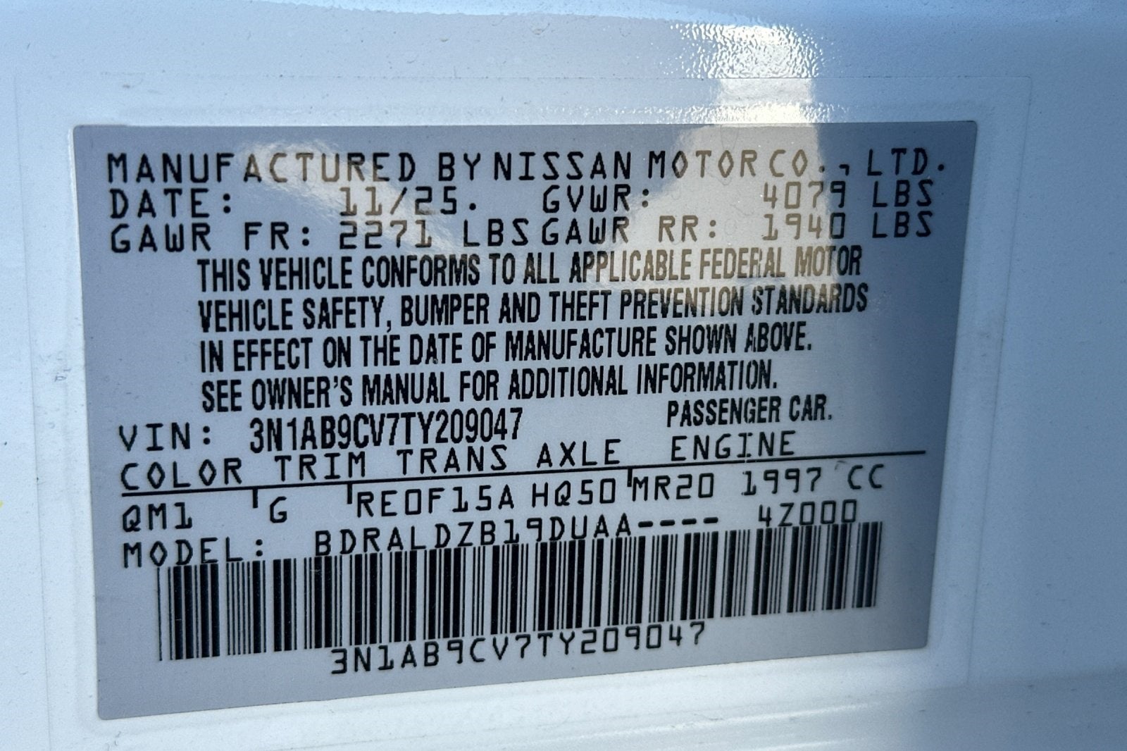 2026 Nissan Sentra SV