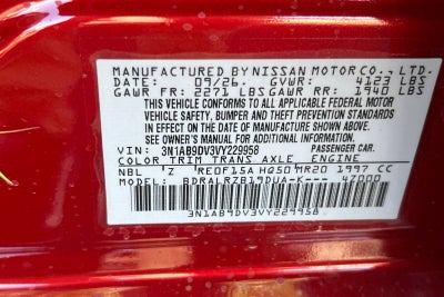 2027 Nissan Sentra SR