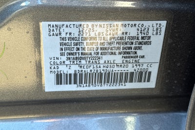 2026 Nissan Sentra SR