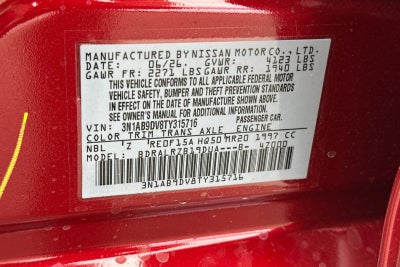 2026 Nissan Sentra SR