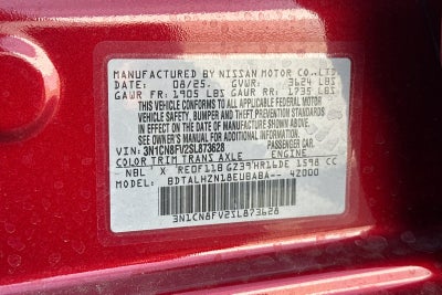 2025 Nissan Versa 1.6 SR