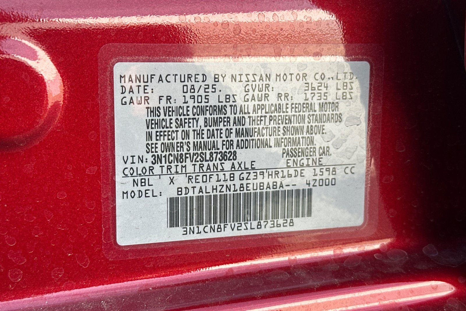 2025 Nissan Versa 1.6 SR