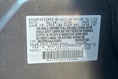 2018 Nissan Kicks S