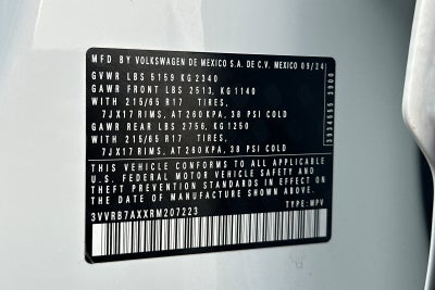 2024 Volkswagen Tiguan 2.0T S