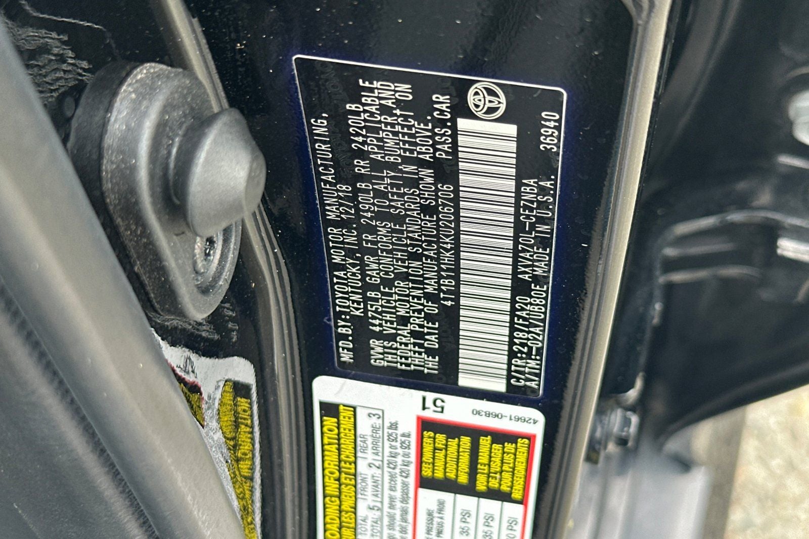 2019 Toyota Camry LE