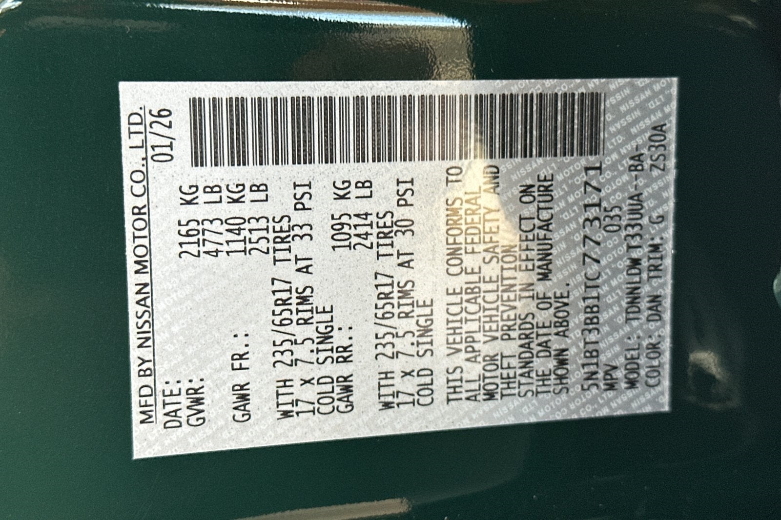 2026 Nissan Rogue Rock Creek