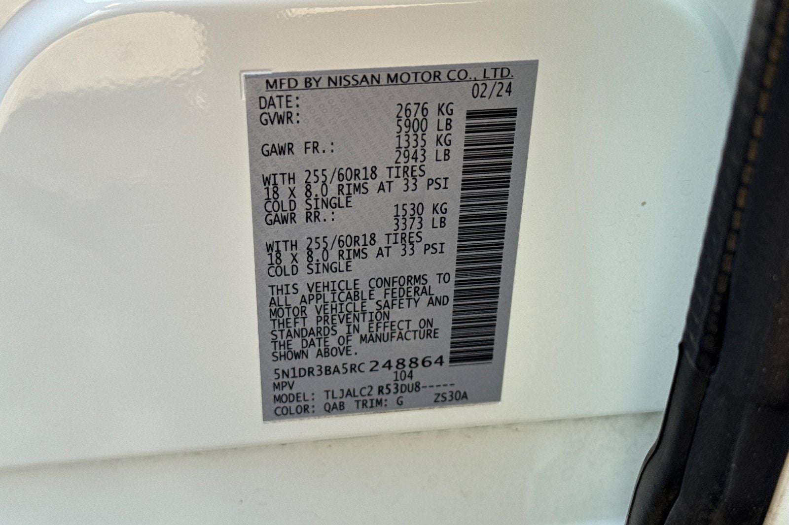 2024 Nissan Pathfinder SV