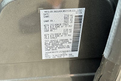 2026 Nissan Pathfinder SV