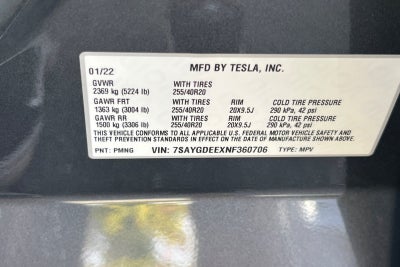 2022 Tesla Model Y Long Range