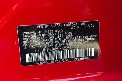 2025 Subaru Impreza Base