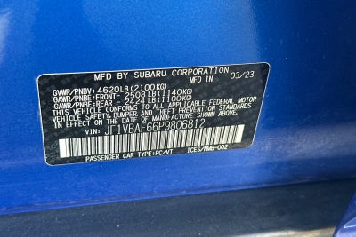 2023 Subaru WRX Premium