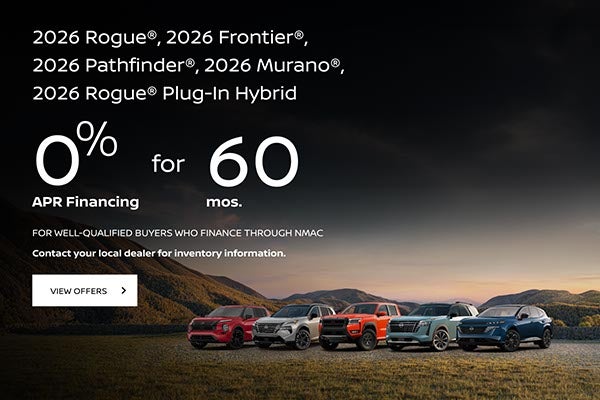 Nissan September 2026 0% APR Financing for 60 mos