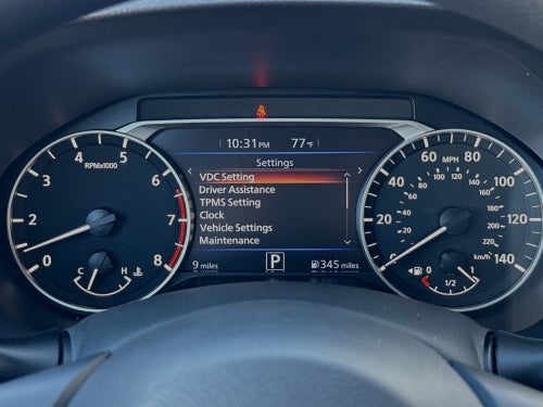 2025 Nissan Altima close up view of driver's dash