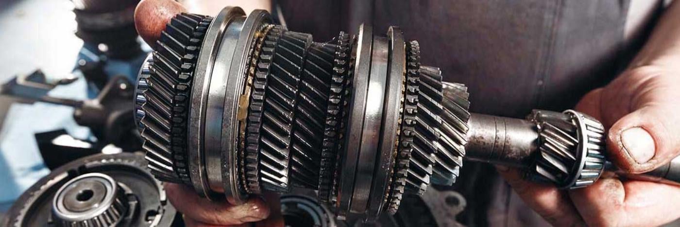 Close up view of a transmission